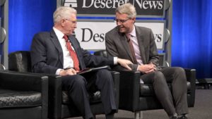 Bob Woodward and Elder D. Todd Christofferson