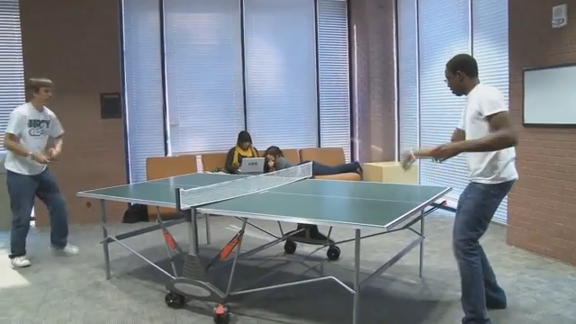 Paris Thomas dominates the Ping Pong table